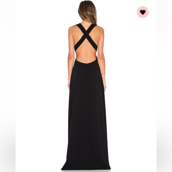 ✨Like New✨ Jill by Jill Stuart x REVOLVE Deep V Black Cut Out Dress - Sz 4 - Picture 3 of 6